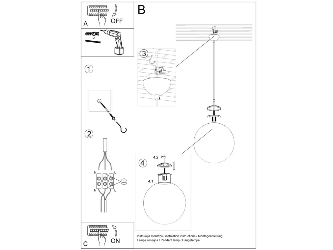 LED Wandleuchte Pinne